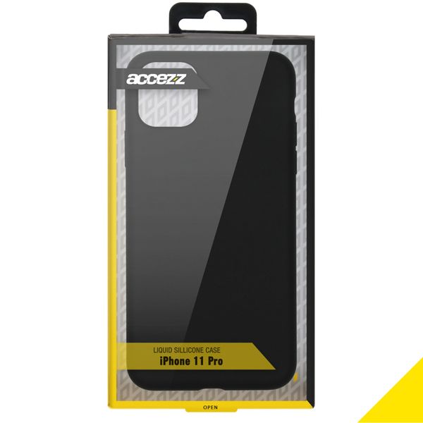 Accezz Liquid Silikoncase Schwarz für das iPhone 11 Pro