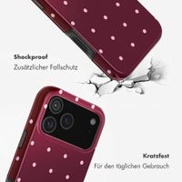 Selencia Vivid Rückabdeckung mit MagSafe Apple iPhone 17 Pro Max - Happy Dots Burgundy