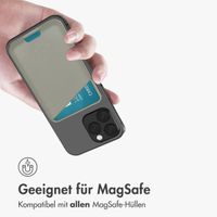 Accezz Lederkartenhalter - Geeignet für MagSafe und Qi2 - Light Grey