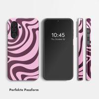 Selencia Vivid Back Cover Samsung Galaxy A36 / A56 - Wavy Swirl Pink Plum