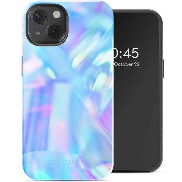Selencia Vivid Tough Back Cover mit MagSafe für das Apple iPhone 13 - Holographic Blue Dream