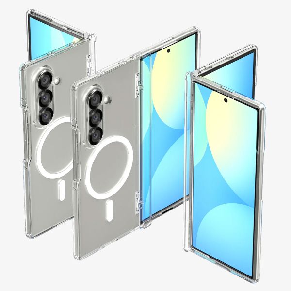 Spigen Ultra Hybrid Pro MagFit Backcover Samsung Galaxy Z Fold 7 - Clear / White