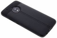 Leder Silikon-Case für Motorola Moto G5 Plus