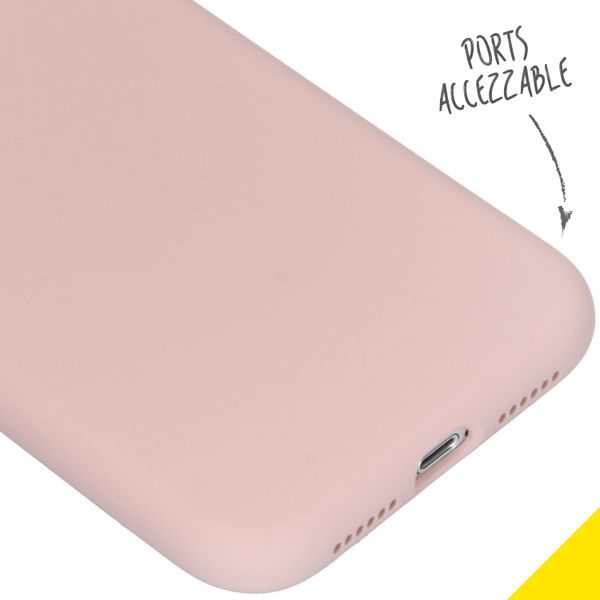 Accezz Liquid Silikoncase Apple iPhone Xr - Rosa