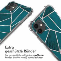 imoshion Design Hülle mit Band Apple iPhone 11 - Petrol Green Graphic
