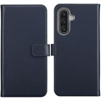 Selencia Echtleder Klapphülle Samsung Galaxy A17 - Blau