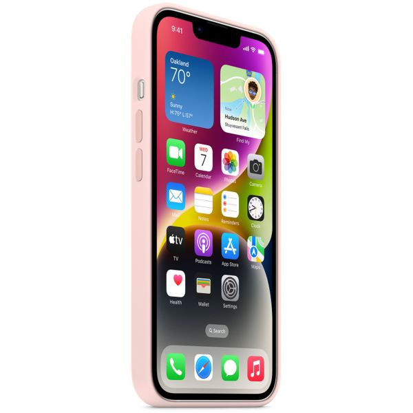 Apple Silikon-Case MagSafe für das Apple iPhone 14 - Chalk Pink