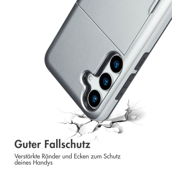 imoshion Backcover mit Kartenfach Samsung Galaxy S25 Plus - Grau