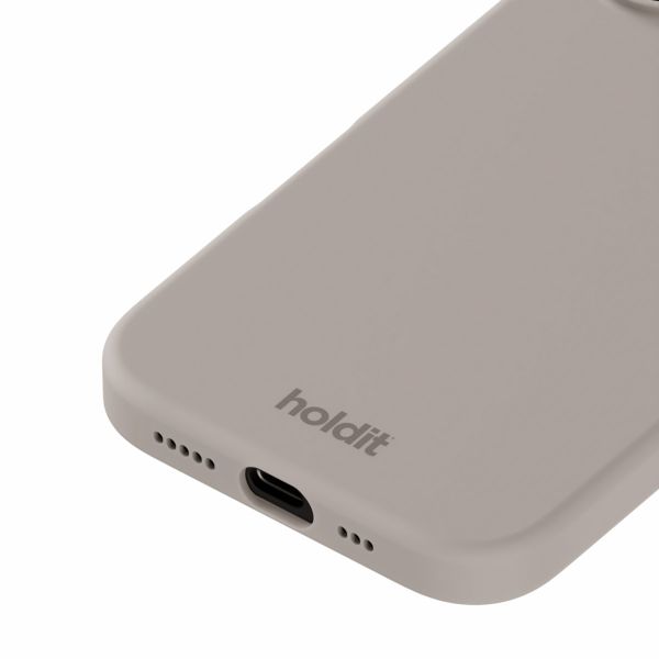 Holdit Silicone Case für das iPhone 16 - Taupe