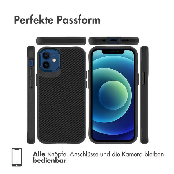 imoshion Rugged Hybrid Carbon Case Apple iPhone 12 Mini - Schwarz