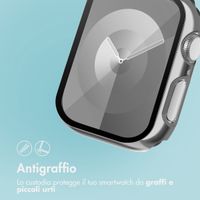 imoshion Full Cover glänzendes Hard Case Apple Watch 7 / 8 / 9 - 41 mm - Silber