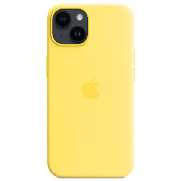 Apple Silikon-Case MagSafe für das iPhone 14 - Canary Yellow