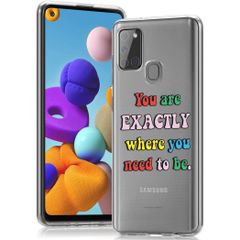 imoshion Design Hülle für das Samsung Galaxy A21s - Quote - Multicolor