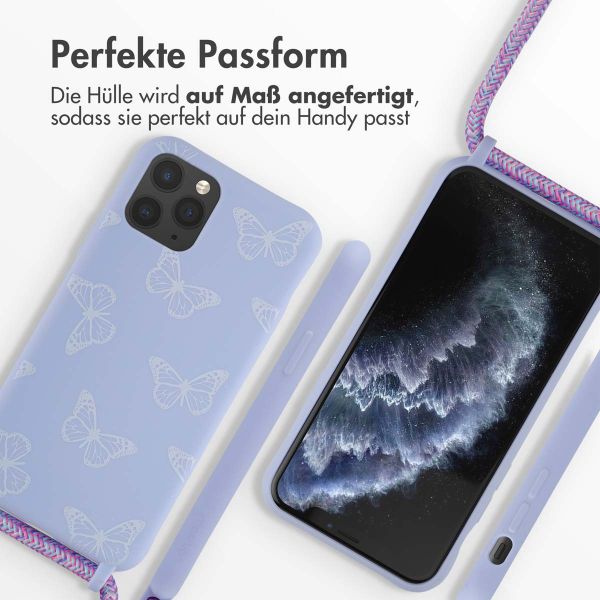 imoshion Silikonhülle design mit Band für das iPhone 11 Pro - Butterfly