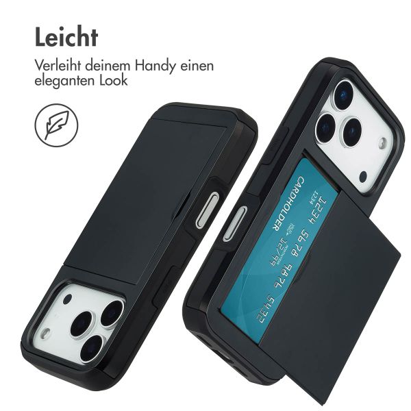 imoshion Backcover mit Kartenfach Apple iPhone 17 Pro - Schwarz