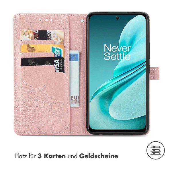 imoshion Mandala Klapphülle für das OnePlus Nord N30 SE - Rose Gold