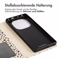 imoshion Design Klapphülle Xiaomi Redmi Note 14 Pro Plus (5G) - Black And White Dots