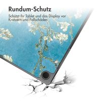 imoshion Design Trifold Klapphülle für das Samsung Galaxy Tab A9 Plus - Green Plant