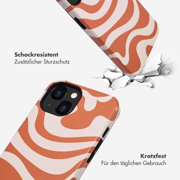 Selencia Vivid Tough Back Cover für das iPhone 13 - Dream Swirl Orange