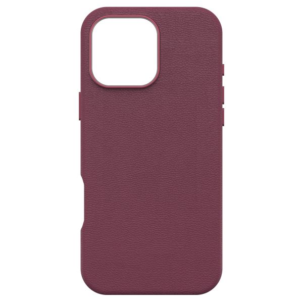 OtterBox Symmetry Cactus Leder Back Cover MagSafe für das iPhone 16 Pro Max - Maroon Bells