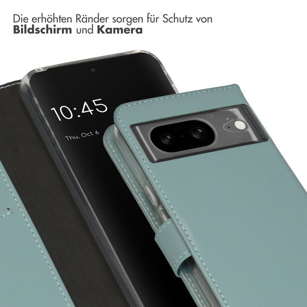 Selencia Echtleder Klapphülle für das Google Pixel 8 - Air Blue