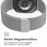 imoshion Magnetisches Milanaise Armband für das  Samsung Galaxy Watch Ultra (2024/2025) - Silber