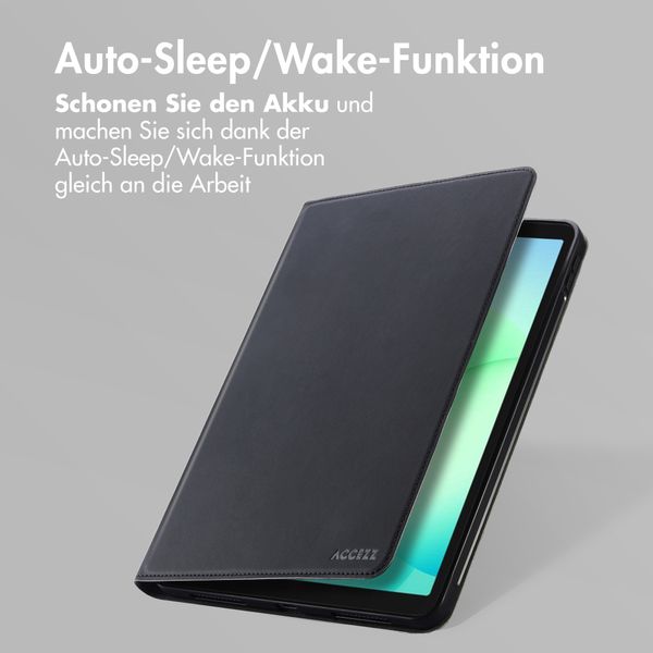 Accezz Classic Klapphülle Samsung Galaxy Tab A11 Plus - Schwarz