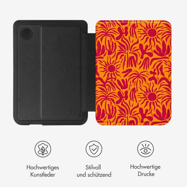 Selencia Vivid Klapphülle Kobo Clara Colour / Clara BW - Tropical Vibes Apricot