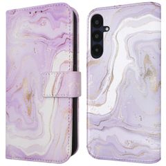 imoshion Design Klapphülle für das Samsung Galaxy A35 - Purple Marble