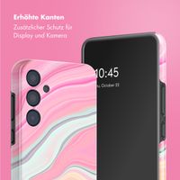 Selencia Vivid Back Cover Samsung Galaxy A35 - Pastel Lipstick Marble