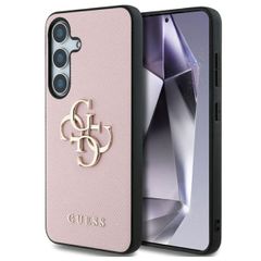 Guess 4G Metal Logo Saffiano Backcover Samsung Galaxy S25 - Rosa