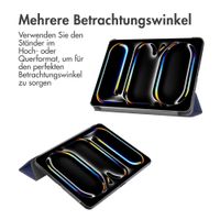 imoshion Trifold Klapphülle Apple iPad Pro 11 (2024) M4 - Dunkelblau