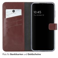 Selencia Echtleder Klapphülle Samsung Galaxy A16 - Dunkelbraun