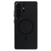 Accezz Lite Backcover mit MagSafe | Fluted | Samsung Galaxy S25 Ultra - Schwarz