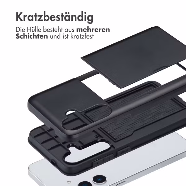 imoshion Backcover mit Kartenfach Samsung Galaxy S25 Plus - Schwarz