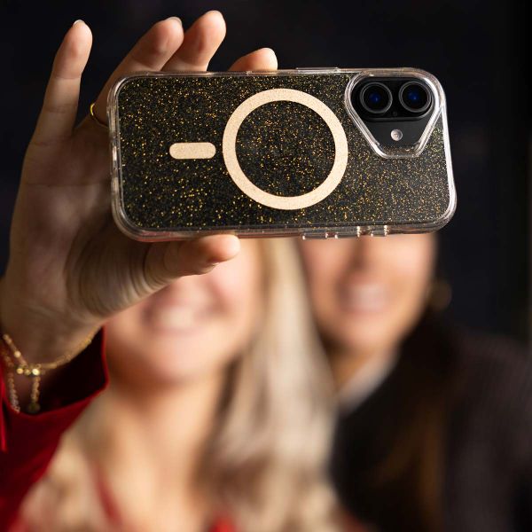 imoshion Klare Glitter Backcover mit MagSafe Apple iPhone 14 - Gold