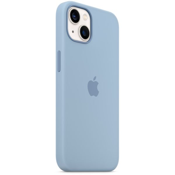 Apple Silikon-Case MagSafe für das iPhone 13 - Blue Fog