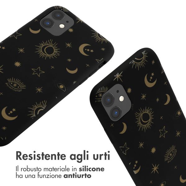 imoshion SilikonHülle design mit Band Apple iPhone 11 - Sky Black