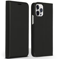 Accezz Premium Leather Slim Klapphülle für das Apple iPhone 12 (Pro) - Schwarz