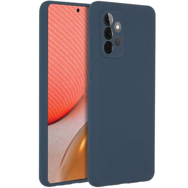 Accezz Liquid Silikoncase Samsung Galaxy A72 - Dunkelblau