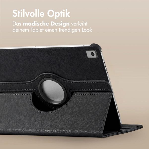 imoshion 360° drehbare Klapphülle Apple iPad 9 (2021) 10.2 Zoll / iPad 8 (2020) 10.2 Zoll / iPad 7 (2019) 10.2 Zoll - Schwarz