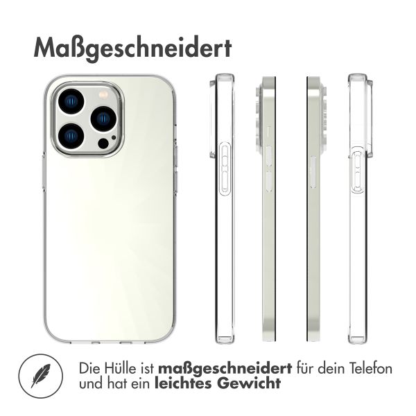 Accezz TPU Clear Cover für das Apple iPhone 14 Pro - Transparent