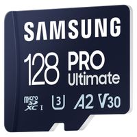 Samsung PRO Ultimate microSD - 128GB - Inklusive SD-Adapter - UHS-I/U3/Full HD/4K UHD