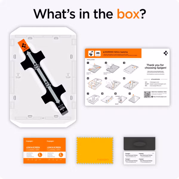 Spigen GLAStR EZ Fit Displayschutzfolie + Applicator Apple iPad 11 (2025) 11 Zoll A16 / iPad 10 (2022) 10.9 Zoll