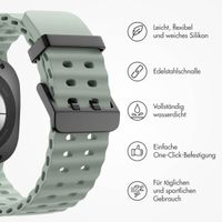 imoshion Ocean Silikonarmband für das  Samsung Galaxy Watch Ultra (2024/2025) - Grayish Green