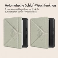 imoshion Design Klappbare Klapphülle Kobo Libra Colour - Floral Green
