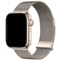 imoshion Mailändische Magnetarmband für Apple Watch | 44/45/46/49 mm - Starlight