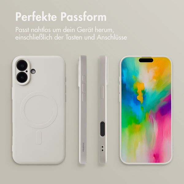 imoshion Color Back Cover mit MagSafe für das Apple iPhone 16 - Beige