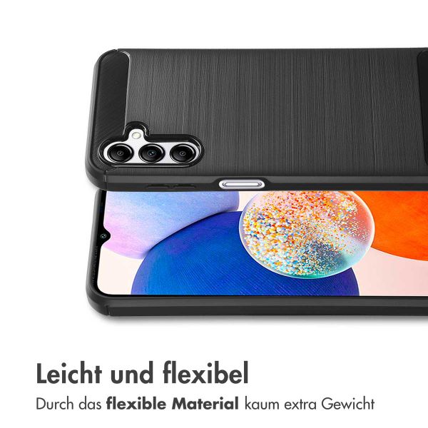 imoshion Brushed Back Cover für das Samsung Galaxy A14 (5G/4G) - Schwarz