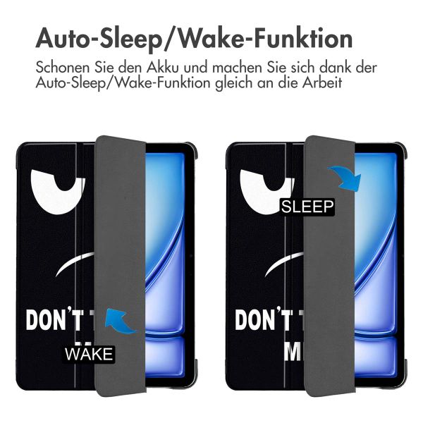 imoshion Design Trifold Klaphülle Apple iPad Air 13 Zoll (2025) M3 / (2024) M2 - Don't touch